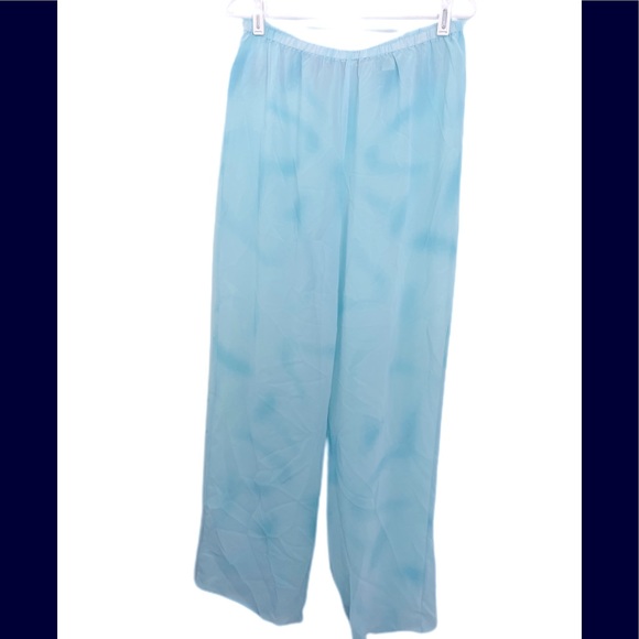 3/$18. 🌼Valerie Stevens semi sheer blue lounge pants size M - Picture 3 of 10
